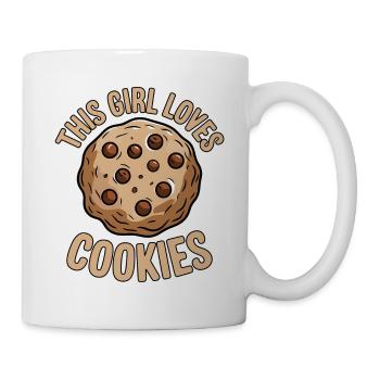 Cookies Saying Chocolate Cookies Funny Cookie Gift - Mug - white - Right