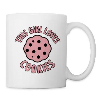 Cookies Saying Chocolate Cookies Funny Cookie Gift - Mug - white - Right