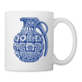 Ornamenten bombe - Tasse - Weiß - Rechts