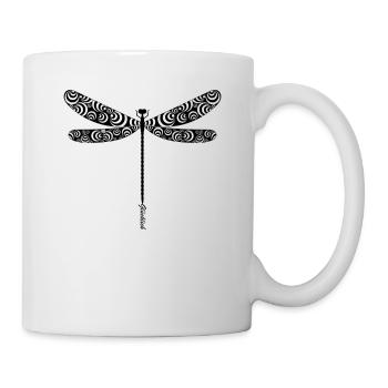 Elegant dragonfly - Mug - white - Right