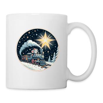 Christmas Christmas Mouse Model Train Kids - Mug - white - Right