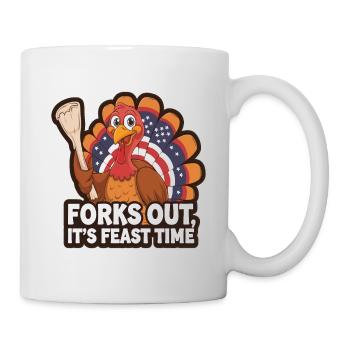 Dinde drôle de Thanksgiving - Mug blanc - blanc - Droite