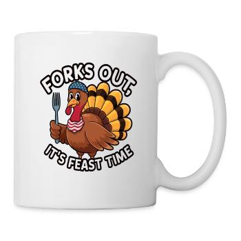 Dinde drôle de Thanksgiving - Mug blanc - blanc - Droite