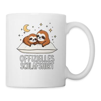 Official Sleep Shirt Sloths Sloth Pair - Mug - white - Right