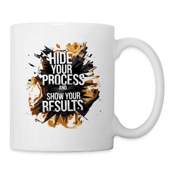 ZEIGEN SIE IHRE ERGEBNISSE - Tasse - Weiß - Rechts
