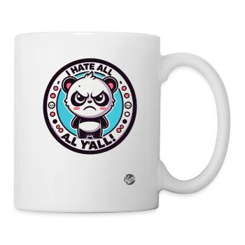 Ich hasse Euch alle, Wütender kleiner Panda - Tasse - Weiß - Rechts
