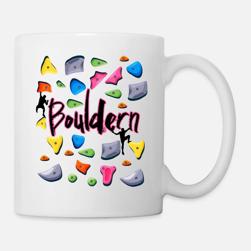 bouldern boulder boulderer - Tasse - Weiß