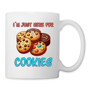 Cookies Saying Chocolate Cookies Funny Cookie Gift - Mug - white - Right