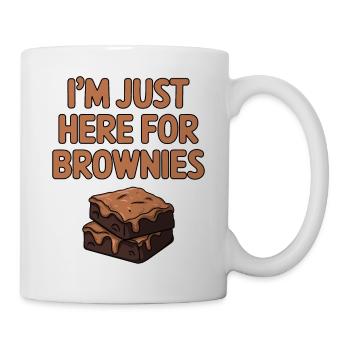Brownies Spruch Gebäck Lustiges Brownie Geschenk - Tasse - Weiß - Rechts