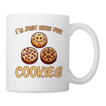 Cookies Saying Chocolate Cookies Funny Cookie Gift - Mug - white - Right