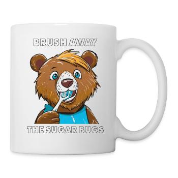 BÄR BROSSEZ LES PUNAISES DE SUCRE - Mug blanc - blanc - Droite