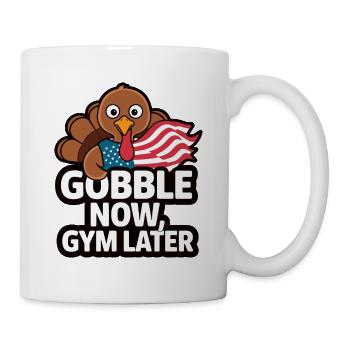 Dinde drôle de Thanksgiving - Mug blanc - blanc - Droite