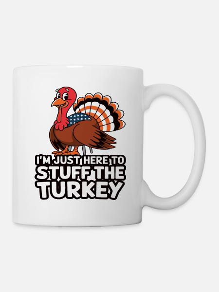 Lustiger Thanksgiving Truthahn - Tasse - Weiß
