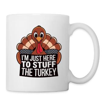 Dinde drôle de Thanksgiving - Mug blanc - blanc - Droite