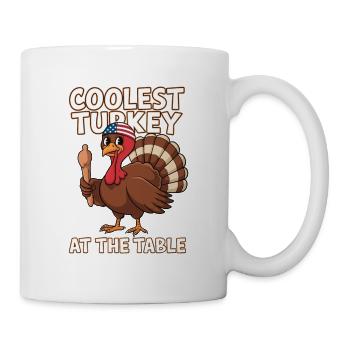 Dinde drôle de Thanksgiving - Mug blanc - blanc - Droite
