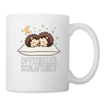 Chemise de nuit officielle Paire hérisson - Mug blanc - blanc - Droite