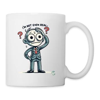 Cartoon Man: I'm Not Even Real - Mug - white - Right