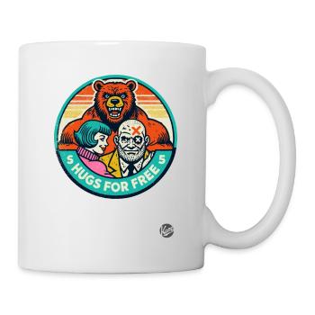 Câlins gratuits d’un ours bodybuilder dur - Mug blanc - blanc - Droite