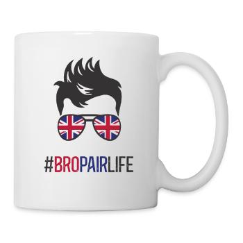 Bropair England Bro-Pair Au-Pair Auslandsjahr UK - Tasse - Weiß - Rechts
