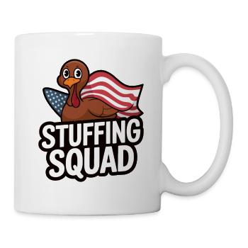 Lustiger Thanksgiving Truthahn - Tasse - Weiß - Rechts