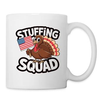 Lustiger Thanksgiving Truthahn - Tasse - Weiß - Rechts