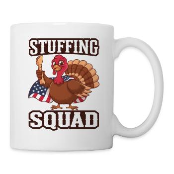 Lustiger Thanksgiving Truthahn - Tasse - Weiß - Rechts