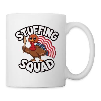 Lustiger Thanksgiving Truthahn - Tasse - Weiß - Rechts