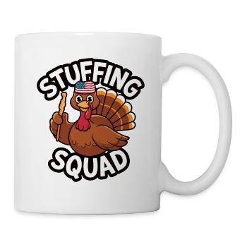 Lustiger Thanksgiving Truthahn - Tasse - Weiß - Rechts