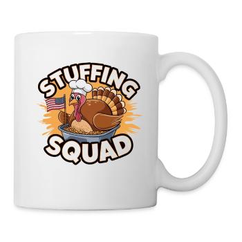 Lustiger Thanksgiving Truthahn - Tasse - Weiß - Rechts