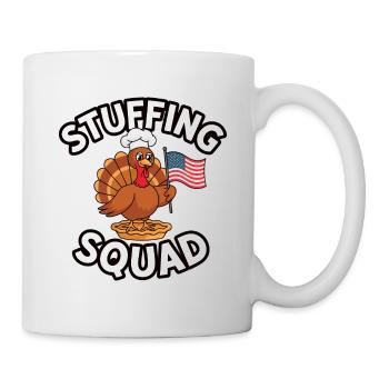 Lustiger Thanksgiving Truthahn - Tasse - Weiß - Rechts
