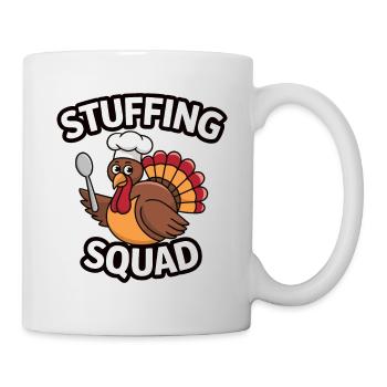 Lustiger Thanksgiving Truthahn - Tasse - Weiß - Rechts