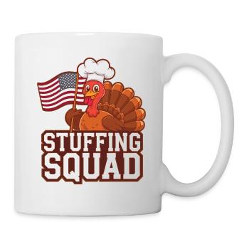 Lustiger Thanksgiving Truthahn - Tasse - Weiß - Rechts