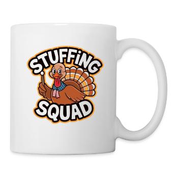 Lustiger Thanksgiving Truthahn - Tasse - Weiß - Rechts