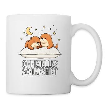 Chemise de nuit officielle Sea Otter Otter Pair - Mug blanc - blanc - Droite