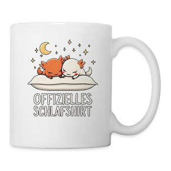 Chemise de nuit officielle Axolotl Paire - Mug blanc - blanc - Droite