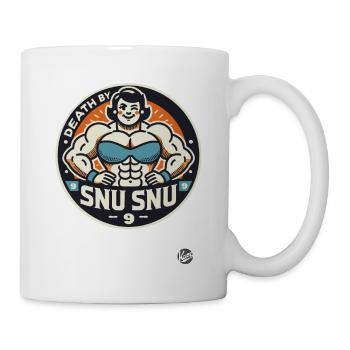 Strong Bodybuilding Woman: "Death by Snu Snu" - Mug - white - Right