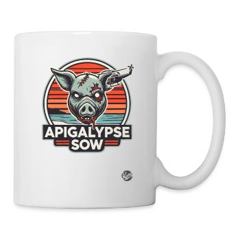 Apokalypse-Schwein - Tasse - Weiß - Rechts