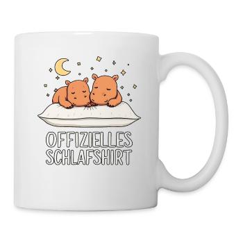 Paire officielle de chemises de pyjama Hippo - Mug blanc - blanc - Droite