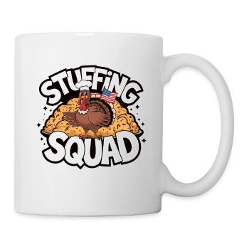 Lustiger Thanksgiving Truthahn - Tasse - Weiß - Rechts