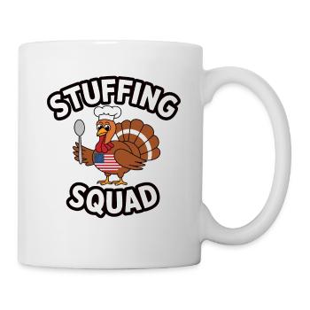 Lustiger Thanksgiving Truthahn - Tasse - Weiß - Rechts