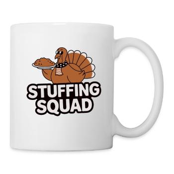 Lustiger Thanksgiving Truthahn - Tasse - Weiß - Rechts
