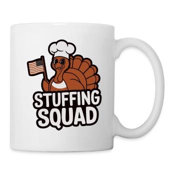 Lustiger Thanksgiving Truthahn - Tasse - Weiß - Rechts