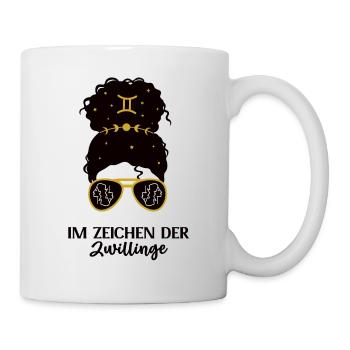 Sternzeichen Zwilling Geburtstag Sternbild Geb - Tasse - Weiß - Rechts