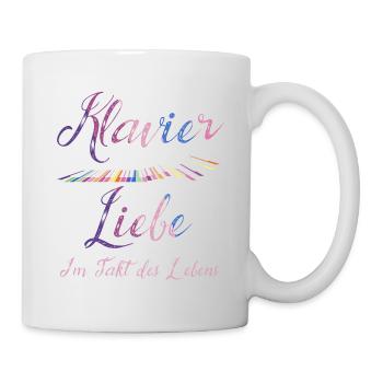 Klavier Pianist Klavier Liebe Piano - Tasse - Weiß - Rechts