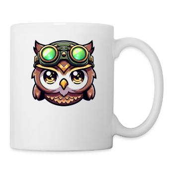Night Owl Mode: On Owl Design - Mug - white - Right