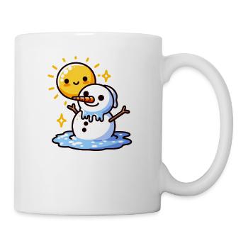 Meltin' My Way Through Life Bonhomme de neige - Mug blanc - blanc - Droite