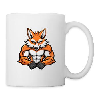 Fox Muscles Fitness - Mug blanc - blanc - Droite
