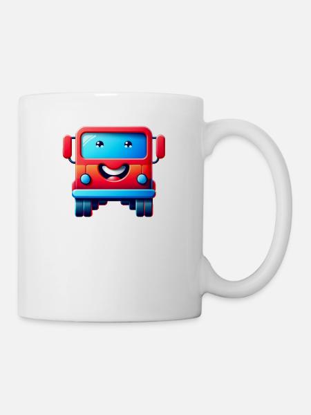 Continuez à camionner un camion mignon - Mug blanc - blanc