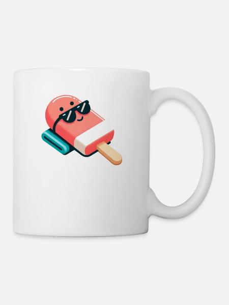 Chill Out Süßes Eis am Stiel - Tasse - Weiß