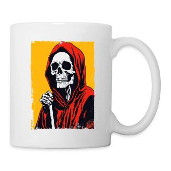 Calm and composed Grim Reaper design - Mug - white - Right